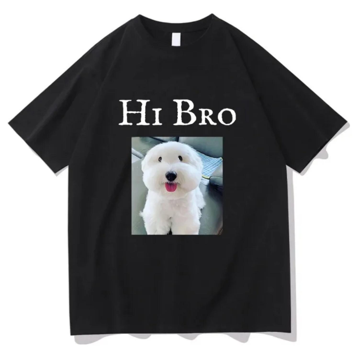 Funny Hi Bro Dog Meme Graphic T Shirt s Humor Cute Fashion Short Sleeve T-shirts Casual 100% Cotton Oversized T-shirt S чёрный
Funny Hi Bro Dog Meme Graphic T Shirt s Humor Cute Fashion Short Sleeve T-shirts Casual 100% Cotton Oversized T-shirt S чёрный