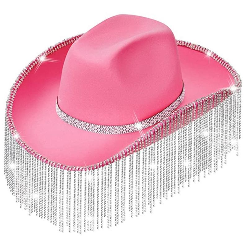 Spring Sunproof Wedding Cowgirl Hat with Curved Brim Hat for Bachelorette Party рожевий
Spring Sunproof Wedding Cowgirl Hat with Curved Brim Hat for Bachelorette Party рожевий