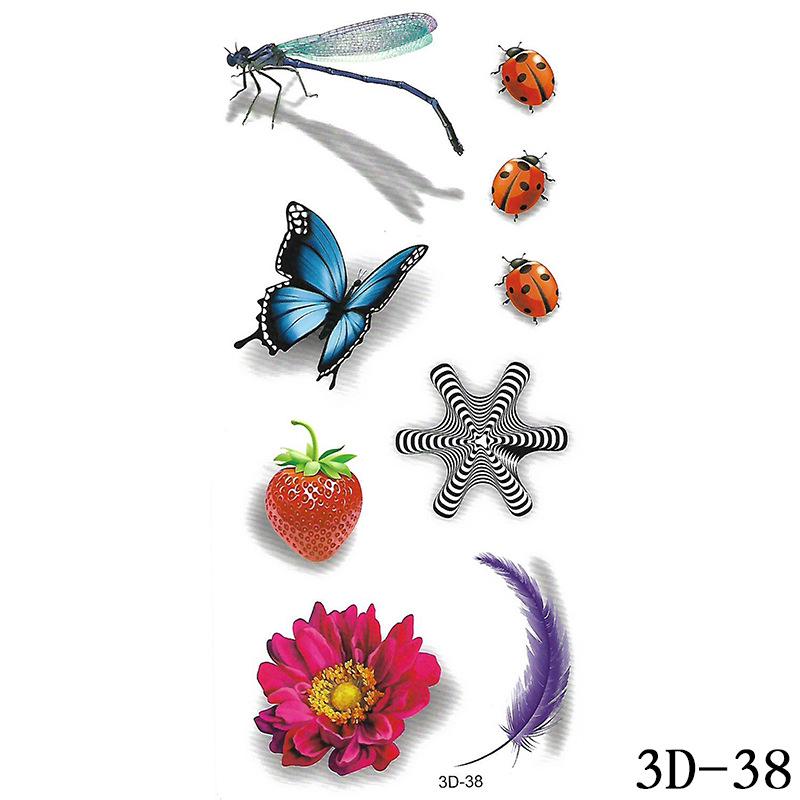 Водонепроницаемые 3D-наклейки для татуировок - красочные бабочки, цветы и животные, индивидуальный дизайн 90*190mm
Водонепроницаемые 3D-наклейки для татуировок - красочные бабочки, цветы и животные, индивидуальный дизайн 90*190mm