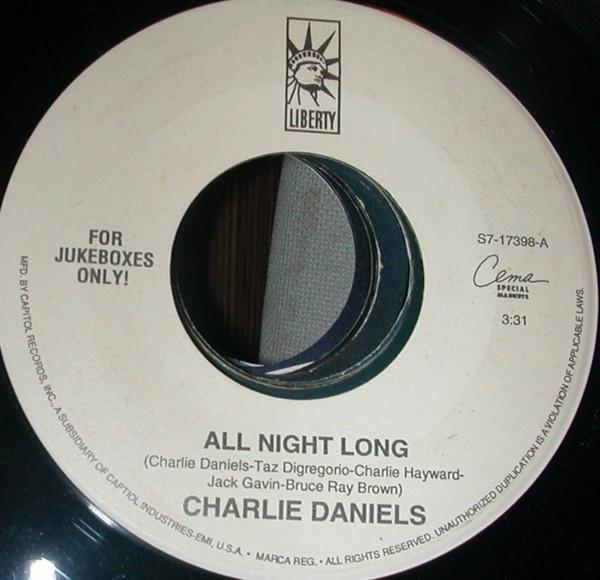 7inch Record CHARLIE DANIELS - All Night Long S717398 Liberty, CEMA S 1993 US Rock Used
7inch Record CHARLIE DANIELS - All Night Long S717398 Liberty, CEMA S 1993 US Rock Used