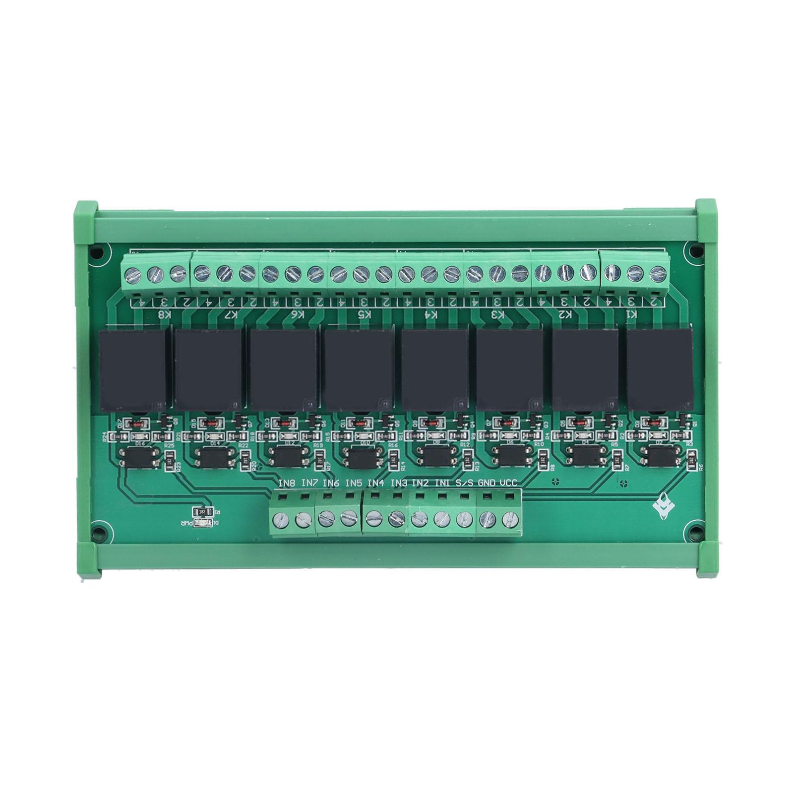 Relay Module 8 Channel High Low Level Optocoupler Isolation SCM PLC Amplifier Board 5V12V24V
Relay Module 8 Channel High Low Level Optocoupler Isolation SCM PLC Amplifier Board 5V12V24V