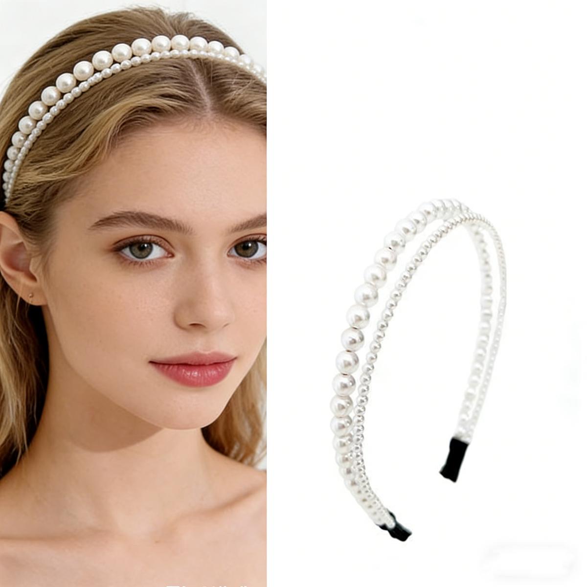 Sweet and Ethereal French-Style Pearl Headband for Women, Bridal Hair Accessory, Versatile for Girls Daily Wear
Sweet and Ethereal French-Style Pearl Headband for Women, Bridal Hair Accessory, Versatile for Girls Daily Wear