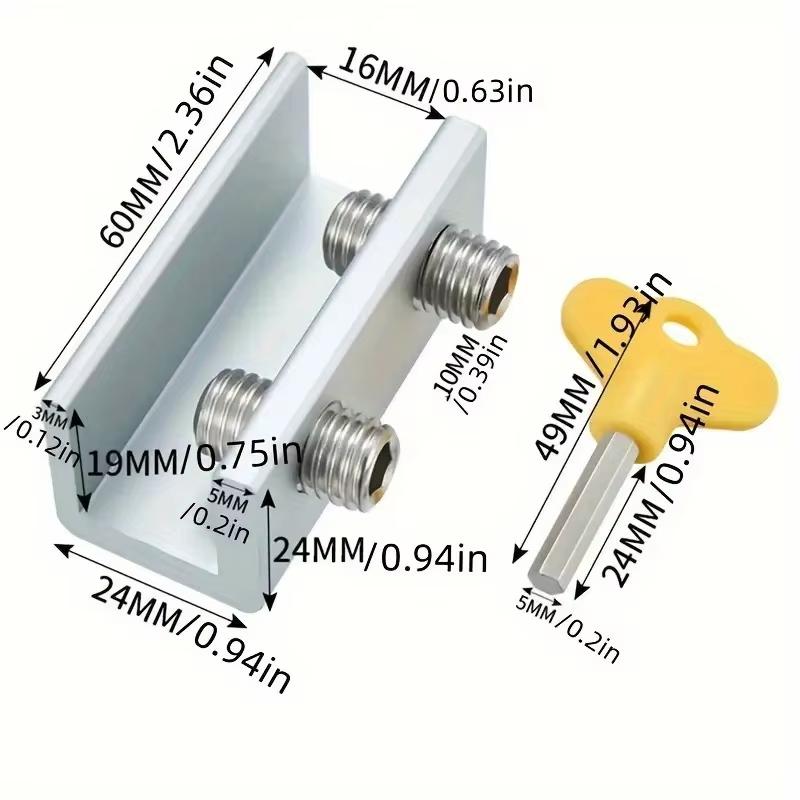 4pcs Aluminum Alloy Window Lock Stopper Sliding Window Anti-theft lock Window Sliding Door Baby Kids Child Safety Doors Lock
4pcs Aluminum Alloy Window Lock Stopper Sliding Window Anti-theft lock Window Sliding Door Baby Kids Child Safety Doors Lock