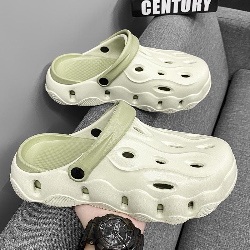 Мужские цветные нескользящие клоги 2024 года - Толстая подошва, эластичные, мягкие, износостойкие, модные, повседневные, для улицы, пляжная обувь. 42-43 серый/зелёный
Мужские цветные нескользящие клоги 2024 года - Толстая подошва, эластичные, мягкие, износостойкие, модные, повседневные, для улицы, пляжная обувь. 42-43 серый/зелёный