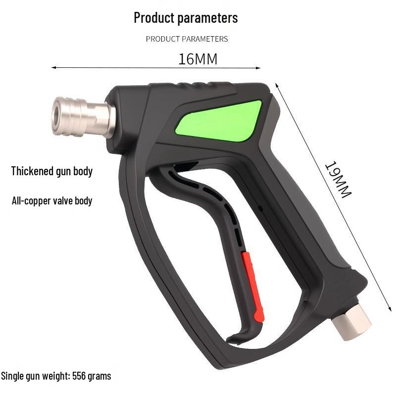 5000 PSI High-Pressure Car Wash Water Gun with 1/4 Quick Connect for Home & Commercial Use Internal Thread 3/8 Green Gun
5000 PSI High-Pressure Car Wash Water Gun with 1/4 Quick Connect for Home & Commercial Use Internal Thread 3/8 Green Gun