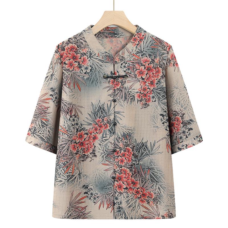 Elegant Grandma-Style Summer Shirt: Slimming, Short-Sleeved, Breathable, with Chinese Knot Buttons for Middle-Aged and Elderly Women XL (85-100 jin) червоний
Elegant Grandma-Style Summer Shirt: Slimming, Short-Sleeved, Breathable, with Chinese Knot Buttons for Middle-Aged and Elderly Women XL (85-100 jin) червоний