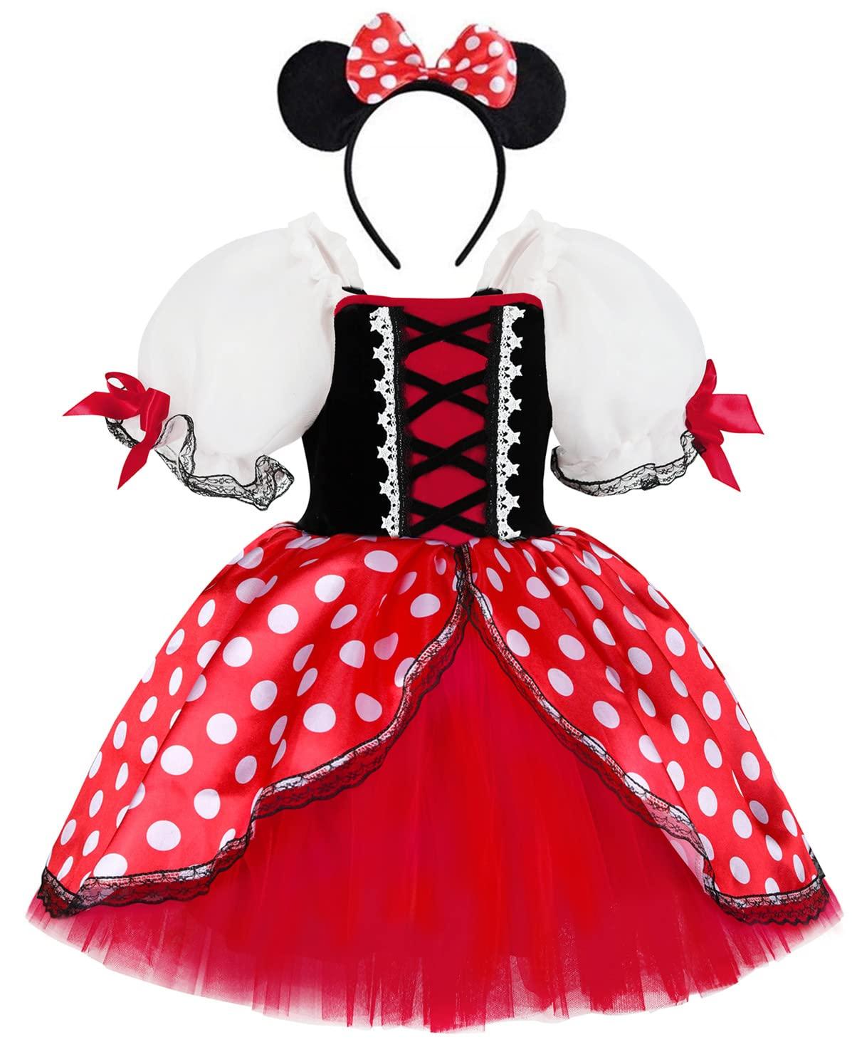 TYHTYM Minnie Mouse Costume for Kids, Cosplay, 2-Piece Set with Headband, 100-120cm Dress, Kids Costume, Tutu Skirt, Polka Dot Pattern, Mickey
TYHTYM Minnie Mouse Costume for Kids, Cosplay, 2-Piece Set with Headband, 100-120cm Dress, Kids Costume, Tutu Skirt, Polka Dot Pattern, Mickey