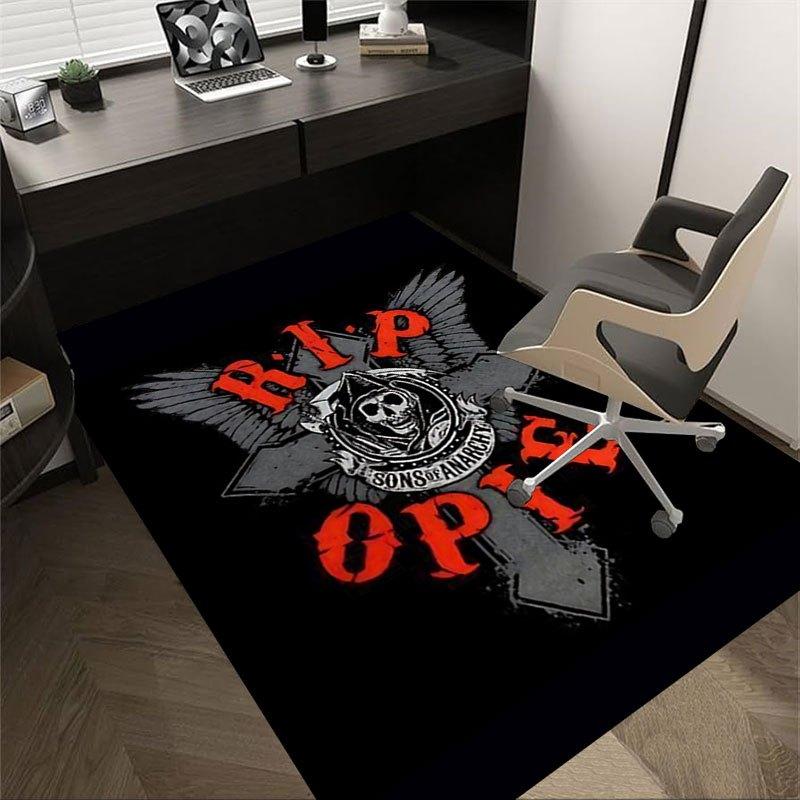 1pc Sons of Anarchy themed Office Carpet Chair Mats - durable polyester rug for home theater, office, dorm room decor - tA20 60cm by 90cm
1pc Sons of Anarchy themed Office Carpet Chair Mats - durable polyester rug for home theater, office, dorm room decor - tA20 60cm by 90cm