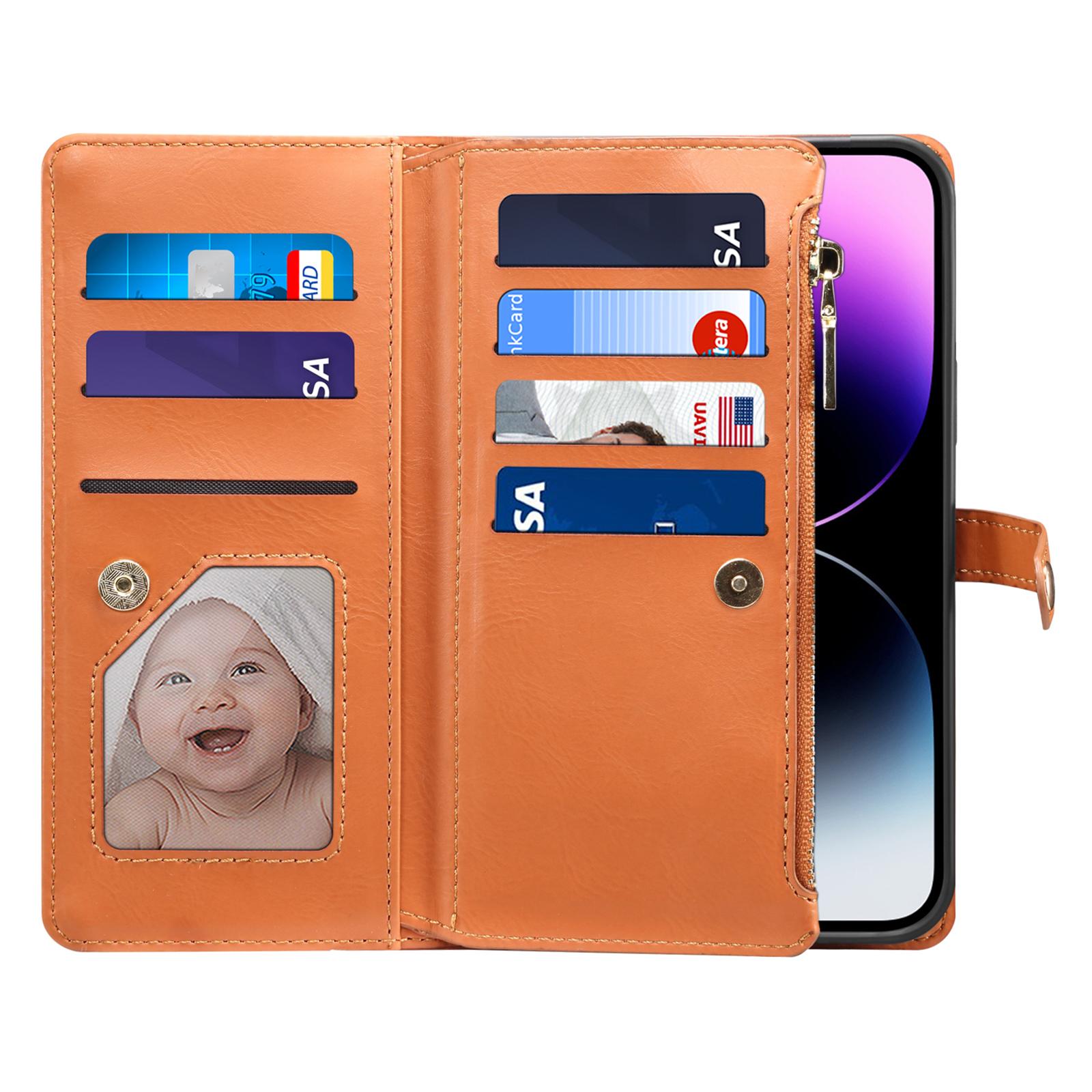 ESEBLE Galaxy Series For iPhone 16 Plus Case RFID Blocking Zipper Wallet Leather Phone Cover Brown
ESEBLE Galaxy Series For iPhone 16 Plus Case RFID Blocking Zipper Wallet Leather Phone Cover Brown