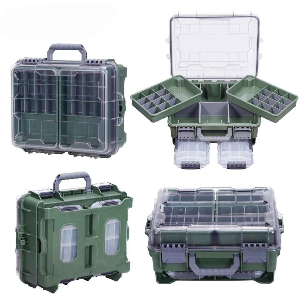 New Large Portable Handheld Lure Fishing Large Capacity Waterproof Multi-functional Double-layer Accessory Box Accessories Outdoor Camping Storage Box зелёный
New Large Portable Handheld Lure Fishing Large Capacity Waterproof Multi-functional Double-layer Accessory Box Accessories Outdoor Camping Storage Box зелёный