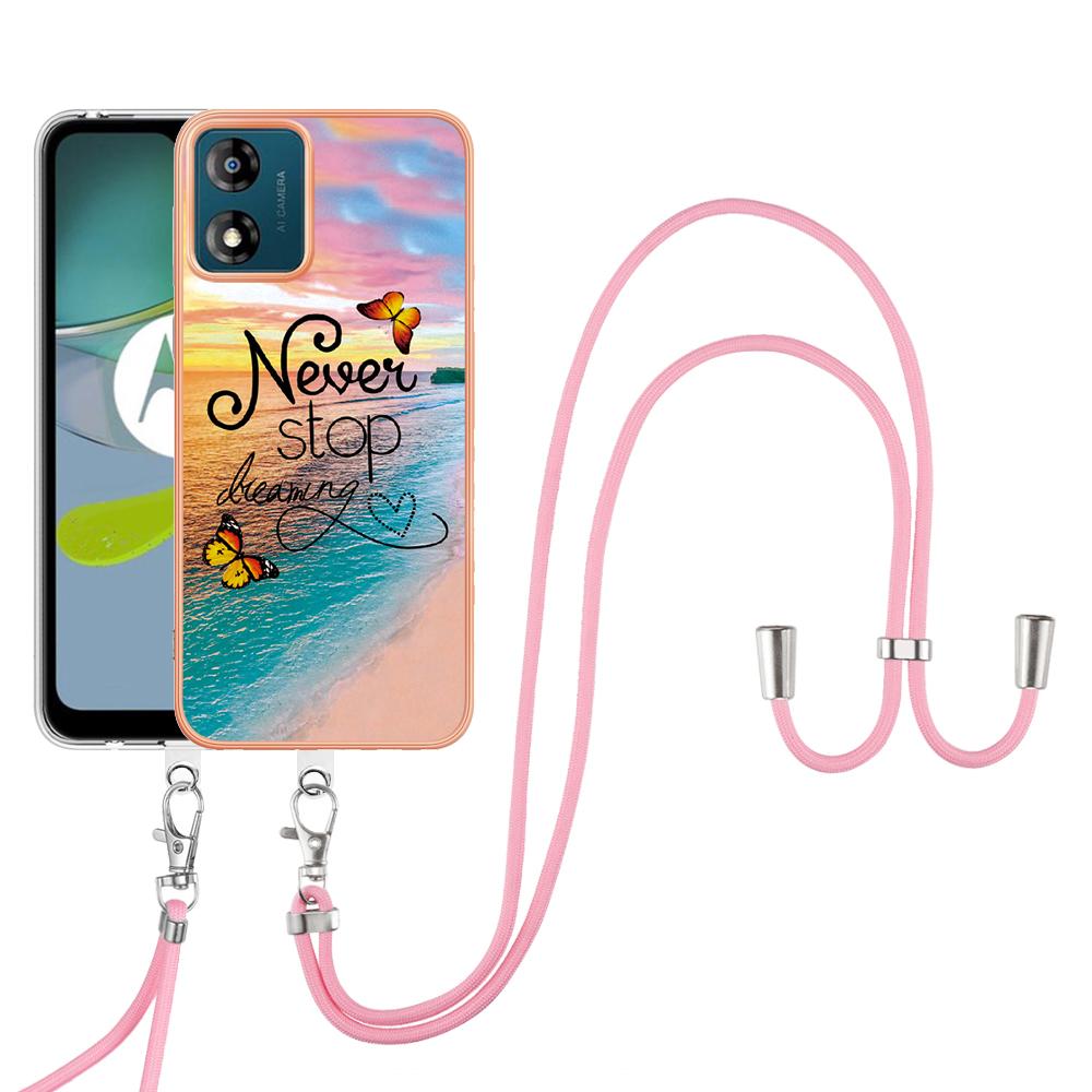 For Motorola Moto E13 4G Case with Lanyard IMD Marble Pattern Electroplated TPU Back Cover Never Stop Dreaming
For Motorola Moto E13 4G Case with Lanyard IMD Marble Pattern Electroplated TPU Back Cover Never Stop Dreaming