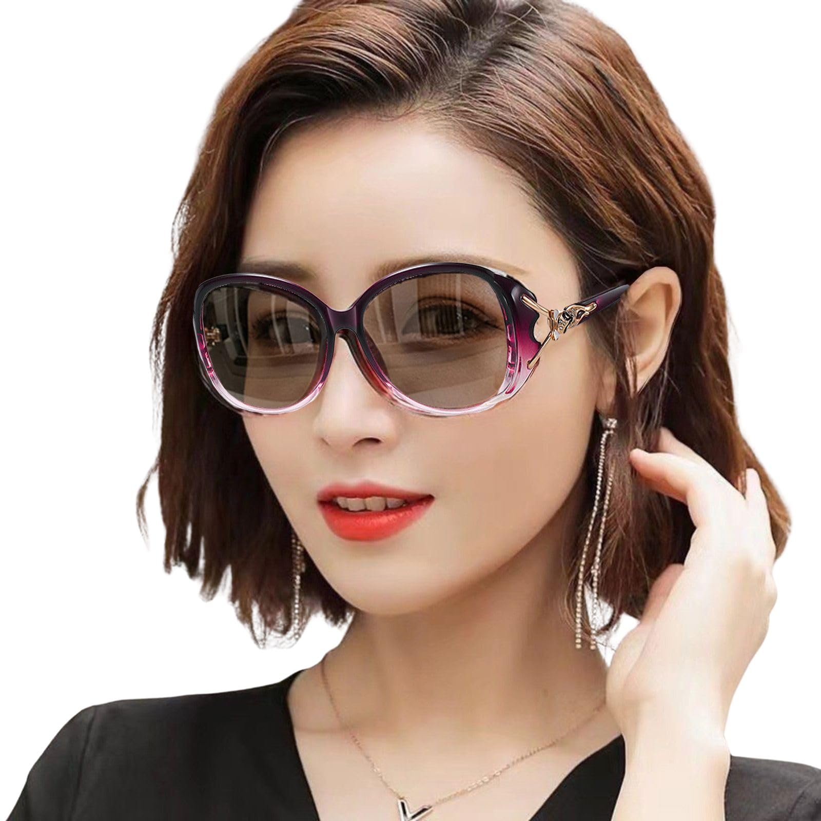 GLOFIN Polarized Sunglasses with UV and Oversized Frames for and Driving Women s Protection, Photochromic, Travel, Outdoors, (Purple) фиолетовый
GLOFIN Polarized Sunglasses with UV and Oversized Frames for and Driving Women s Protection, Photochromic, Travel, Outdoors, (Purple) фиолетовый