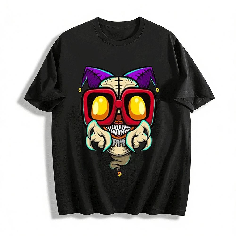 Cool Joker Cat Print Trendy Unisex Casual Short Sleeve T-Shirt Pure cotton T-shirt XXS
Cool Joker Cat Print Trendy Unisex Casual Short Sleeve T-Shirt Pure cotton T-shirt XXS