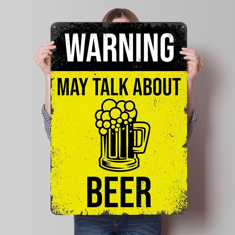 WARNING BEER MUG Tin Plaque Poster Customized Wall Art Retro Vintage Metal Signs for Man Cave Decoration Garage Decorations Room 7.9x11.8In(20x30cm)
WARNING BEER MUG Tin Plaque Poster Customized Wall Art Retro Vintage Metal Signs for Man Cave Decoration Garage Decorations Room 7.9x11.8In(20x30cm)