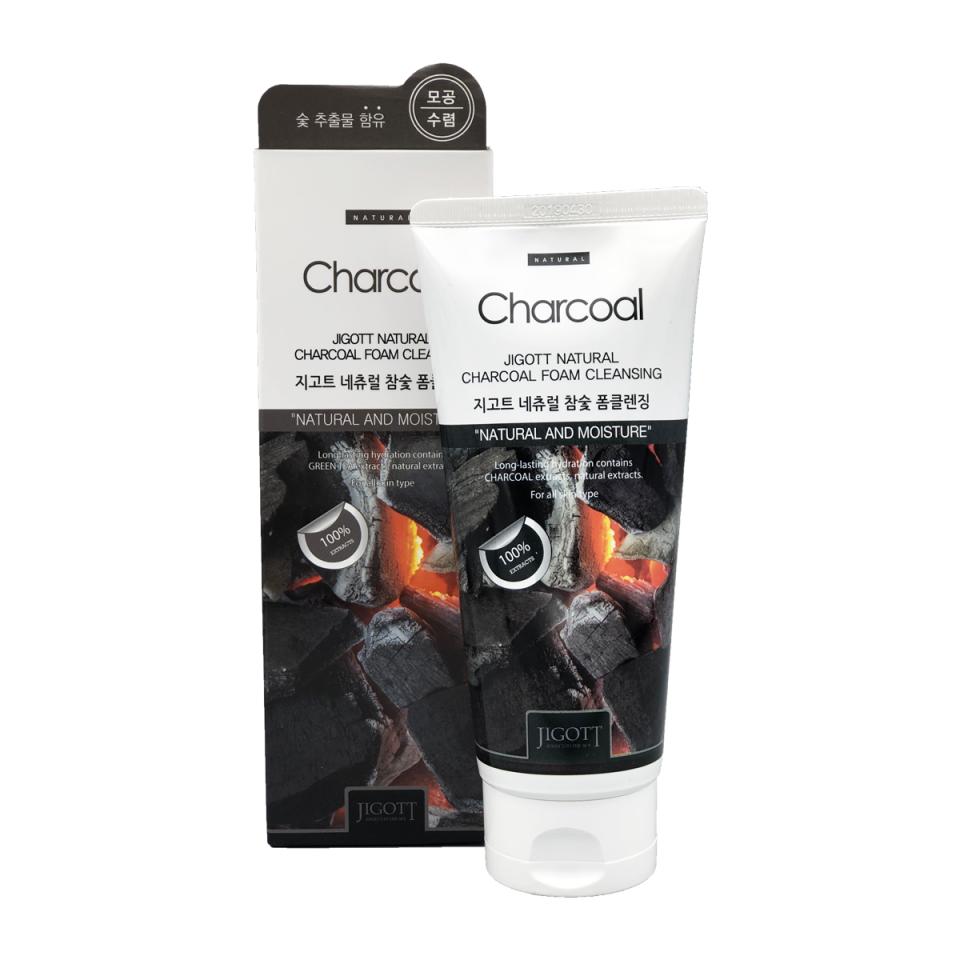 JIGOTT Natural Charcoal Foam Cleansing Пенка для умывания с экстрактом древесного угля, 180 мл,
JIGOTT Natural Charcoal Foam Cleansing Пенка для умывания с экстрактом древесного угля, 180 мл,