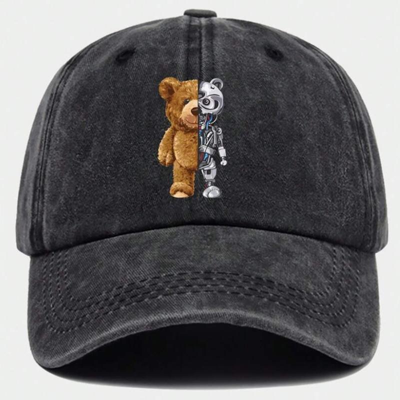 Cute teddy bear pattern washed vintage baseball cap, suitable for both Unisex and Women, breathable and adjustable. Adjustable
Cute teddy bear pattern washed vintage baseball cap, suitable for both Unisex and Women, breathable and adjustable. Adjustable