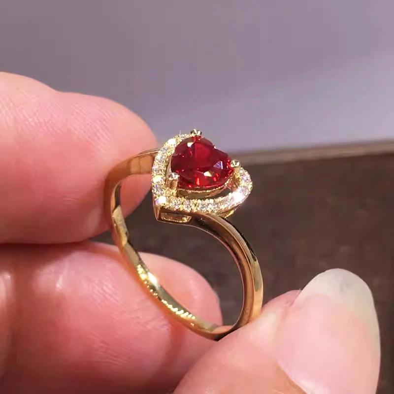 Huitan New Hot Sale Red Heart Designed Female Rings Simple Stylish Gold Color Daily Wear Finger Accessories Chic Wedding Zircon 6
Huitan New Hot Sale Red Heart Designed Female Rings Simple Stylish Gold Color Daily Wear Finger Accessories Chic Wedding Zircon 6