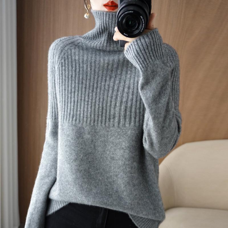 2024 Autumn Winter Women s High Neck Knit Pullover Sweater with Plush Base Layer L
2024 Autumn Winter Women s High Neck Knit Pullover Sweater with Plush Base Layer L