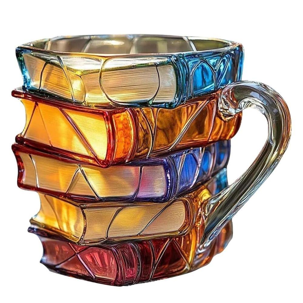 Resin 3D Book Stack Coffee Mug 11oz Capacity Novelty Coffee Mug Drinking Containers Office Decor Style A
Resin 3D Book Stack Coffee Mug 11oz Capacity Novelty Coffee Mug Drinking Containers Office Decor Style A