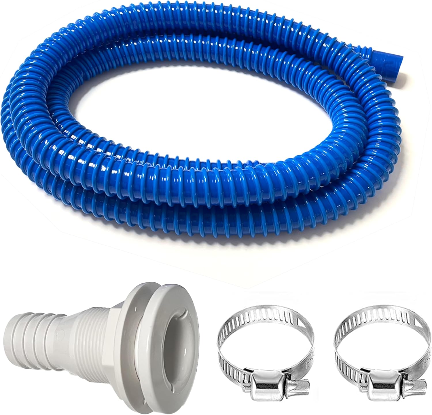 Bilge Pump Hose 1-1/8 Inch Dia Bilge Pump Installation Kit PVC Hose 2 Stainless Steel Clamps And Thru-Hull Fitting
Bilge Pump Hose 1-1/8 Inch Dia Bilge Pump Installation Kit PVC Hose 2 Stainless Steel Clamps And Thru-Hull Fitting