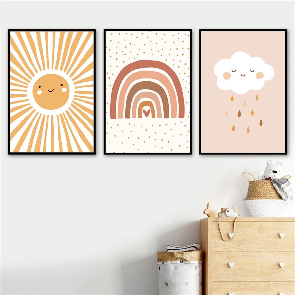 Boho Rainbow Cloud Moon Sun Heart Posters and Prints Nordic Nursery Wall Art Pictures Baby Kids Room Home Decor Canvas Painting 8X12inch 20x30cm
Boho Rainbow Cloud Moon Sun Heart Posters and Prints Nordic Nursery Wall Art Pictures Baby Kids Room Home Decor Canvas Painting 8X12inch 20x30cm