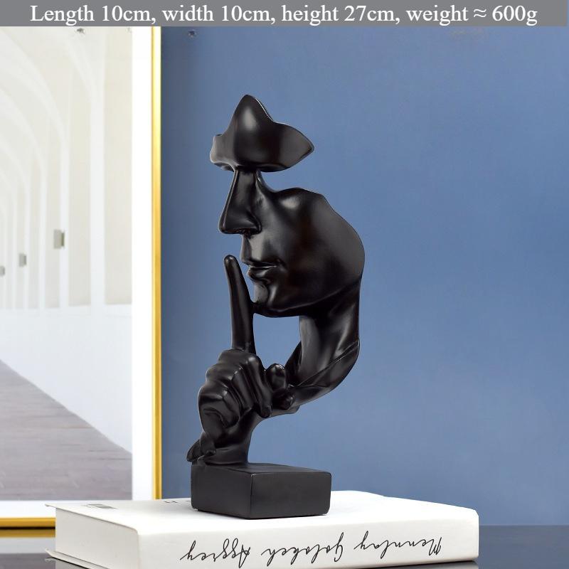 Classic Minimalist Figure Sculpture European Style Silence Gold Abstract Resin Crafts Desktop Creative Gifts Ornaments чорний
Classic Minimalist Figure Sculpture European Style Silence Gold Abstract Resin Crafts Desktop Creative Gifts Ornaments чорний