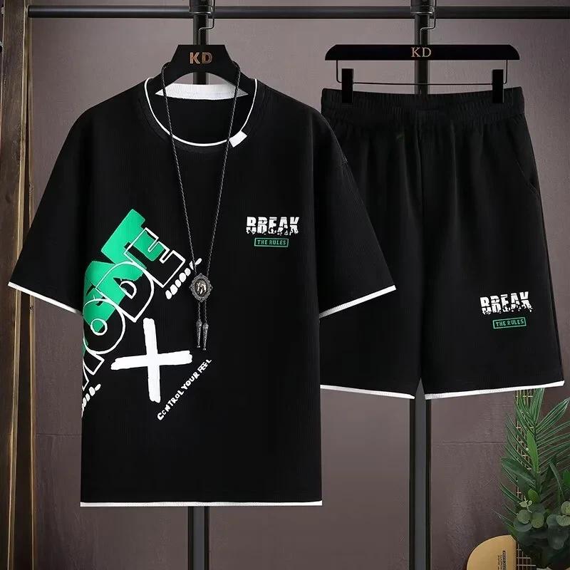 Summer Casual Short Sleeved Set Trendy Loose Five Inch T-shirt Plus Size Boy Outfit Complete Set with Matching 5-6Y
Summer Casual Short Sleeved Set Trendy Loose Five Inch T-shirt Plus Size Boy Outfit Complete Set with Matching 5-6Y