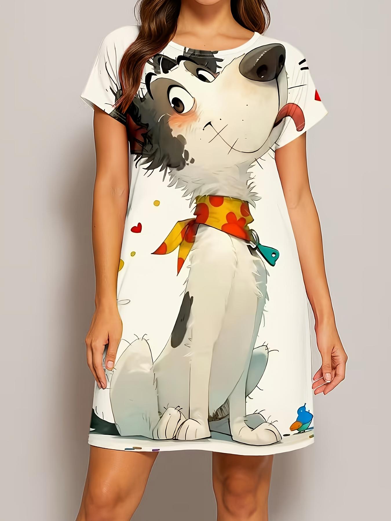 New Cartoon-style Playful Puppy Print Nightgown. Suitable for All Seasons and Home Wear. Women s Casual. Fashionable and Elegant. Simple and Tasteful. XS дубильная кора
New Cartoon-style Playful Puppy Print Nightgown. Suitable for All Seasons and Home Wear. Women s Casual. Fashionable and Elegant. Simple and Tasteful. XS дубильная кора