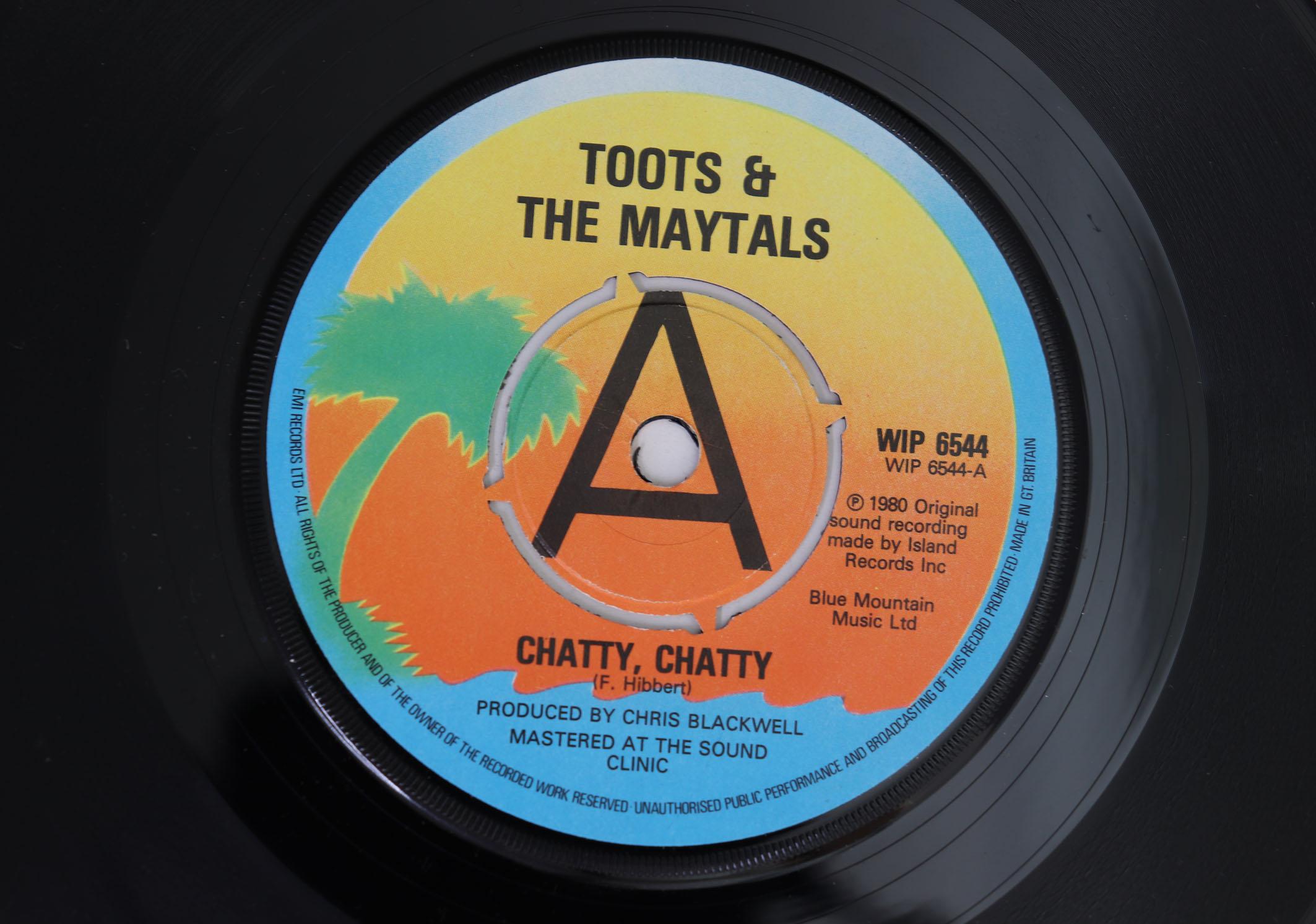 7inch Record TOOTS THE MAYTALS Chatty Chatty Turn It Up WIP6544PROMO ISLAND 1980 UK Reggae Ska Dub Used
7inch Record TOOTS THE MAYTALS Chatty Chatty Turn It Up WIP6544PROMO ISLAND 1980 UK Reggae Ska Dub Used