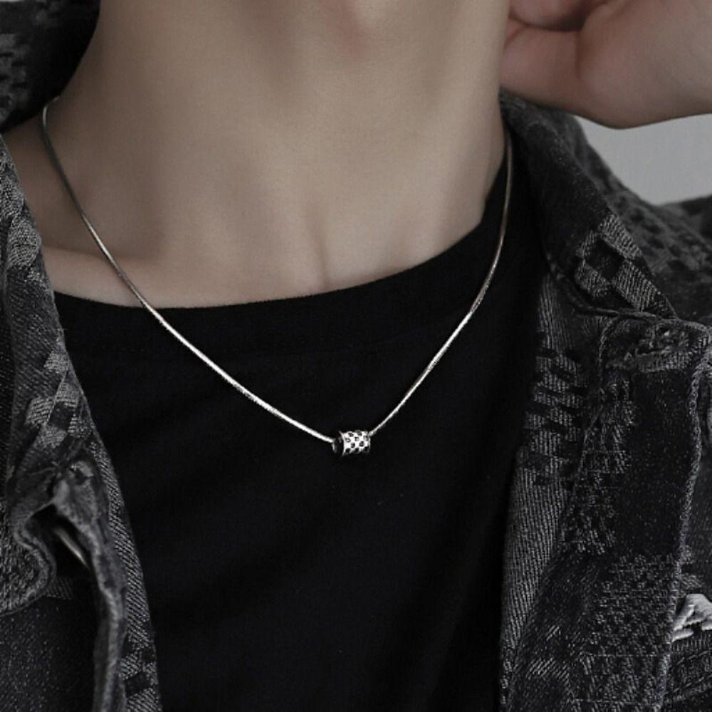 Chain Gift Turn of Luck Bead Checkerboard Pendant Necklace Jewelry Accessories Korean Style Choker
Chain Gift Turn of Luck Bead Checkerboard Pendant Necklace Jewelry Accessories Korean Style Choker