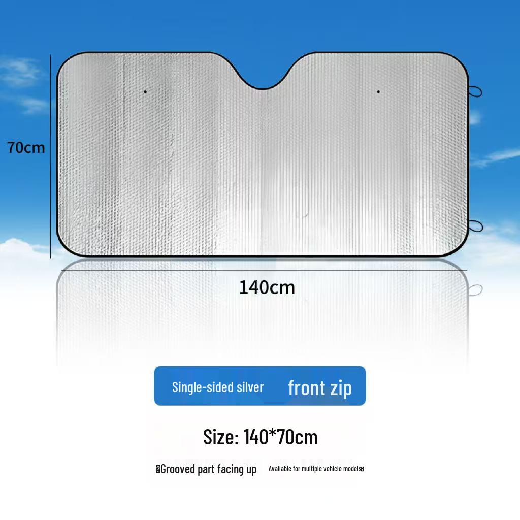 Universal Car Sun Visor for Front and Rear Windshields - Sun Protection & Heat Insulation, One-Piece Design 140x70 cm
Universal Car Sun Visor for Front and Rear Windshields - Sun Protection & Heat Insulation, One-Piece Design 140x70 cm