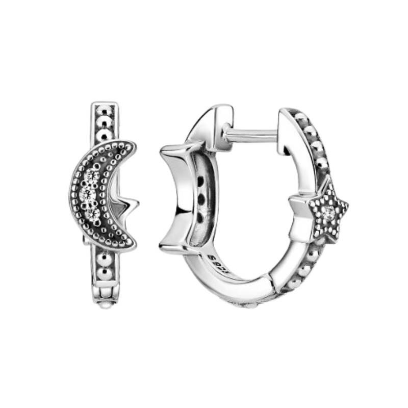 925 Silver Sterling Earrings Moon And Stars Fashion Trend Suitable For Gift
925 Silver Sterling Earrings Moon And Stars Fashion Trend Suitable For Gift