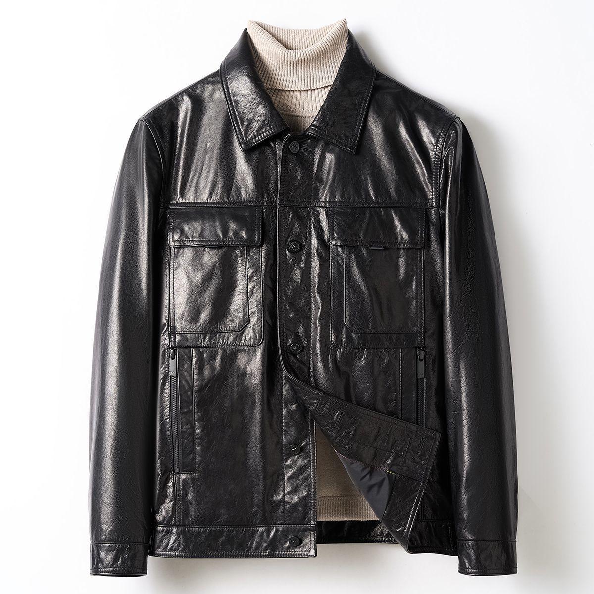2025 Autumn Genuine Leather Men s Cowhide Waxed Jacket Business Outerwear 3XL (135-145 jin) чорний
2025 Autumn Genuine Leather Men s Cowhide Waxed Jacket Business Outerwear 3XL (135-145 jin) чорний