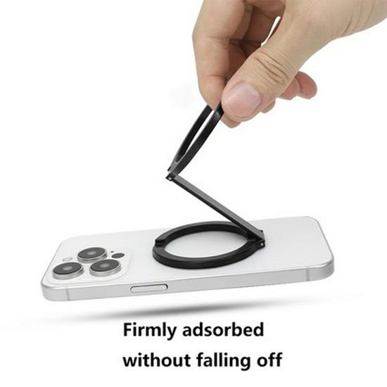 Magnetic Metal Phone Holder - Portable Stand for All Models, Perfect for Binge-Watching, Desktop Use, and Double-Sided MagSafe Compatibility чорний
Magnetic Metal Phone Holder - Portable Stand for All Models, Perfect for Binge-Watching, Desktop Use, and Double-Sided MagSafe Compatibility чорний