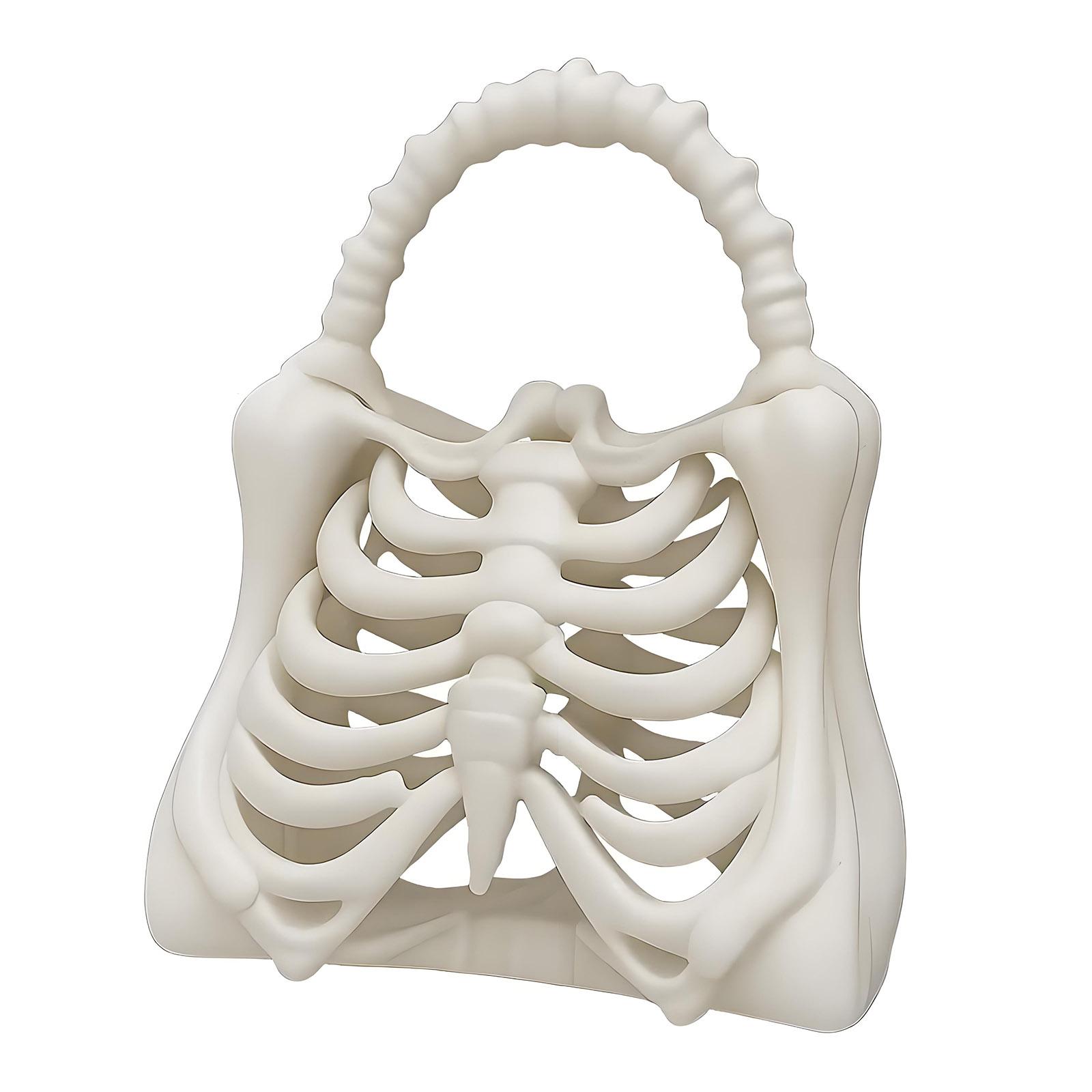 Halloween Skeleton Handbag Gothic Rib Cage Shape Purse Unique Party Clutch Bag Gift for Women Clutch Bag for Costume Party білий
Halloween Skeleton Handbag Gothic Rib Cage Shape Purse Unique Party Clutch Bag Gift for Women Clutch Bag for Costume Party білий