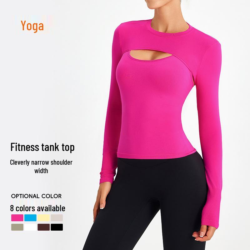 Европейско-американский приталенный топ-шаль с длинным рукавом для йоги - Спортивная одежда нового стиля Medium
Европейско-американский приталенный топ-шаль с длинным рукавом для йоги - Спортивная одежда нового стиля Medium