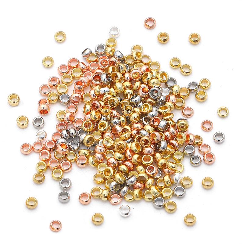 Gold & Silver Copper 2.0 Positioning Bead Necklace End Tube Fixing Clip for DIY Handmade Jewelry Accessories 100 pieces/bag
Gold & Silver Copper 2.0 Positioning Bead Necklace End Tube Fixing Clip for DIY Handmade Jewelry Accessories 100 pieces/bag
