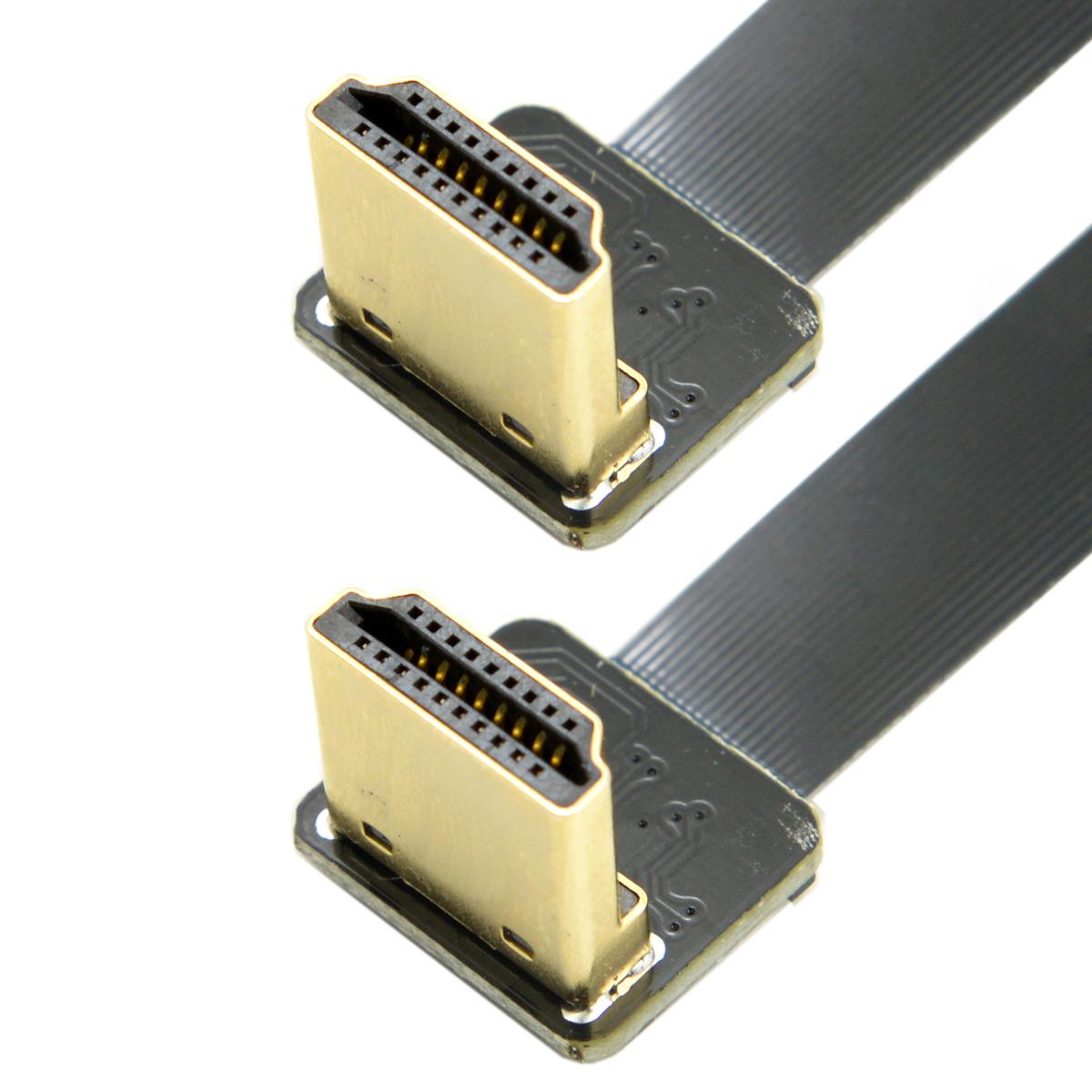 0.2M Dual 90 Degree Down Angled HDMI Type A Male to Male HDTV FPC Flat Cable for FPV HDTV Multicopter Aerial Photography As Shown A
0.2M Dual 90 Degree Down Angled HDMI Type A Male to Male HDTV FPC Flat Cable for FPV HDTV Multicopter Aerial Photography As Shown A