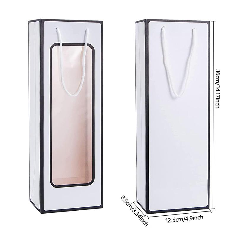 10 шт. Красный винный бумажный пакет, сумка с окном, прозрачная ПВХ крафт-бумага, винная сумка, цветок, кукла, прямоугольная подарочная упаковочная сумка 10pcs&12.5x8.5x36cm белый
10 шт. Красный винный бумажный пакет, сумка с окном, прозрачная ПВХ крафт-бумага, винная сумка, цветок, кукла, прямоугольная подарочная упаковочная сумка 10pcs&12.5x8.5x36cm белый