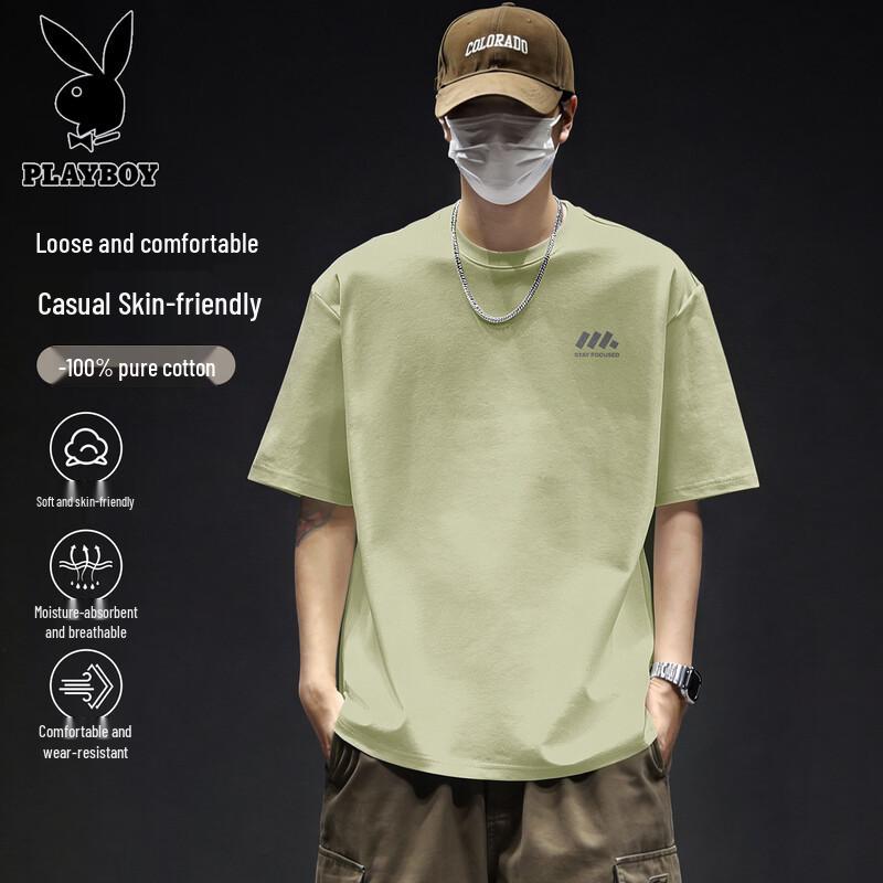 Playboy Men s Pure Cotton Short Sleeve T-Shirt XL
Playboy Men s Pure Cotton Short Sleeve T-Shirt XL