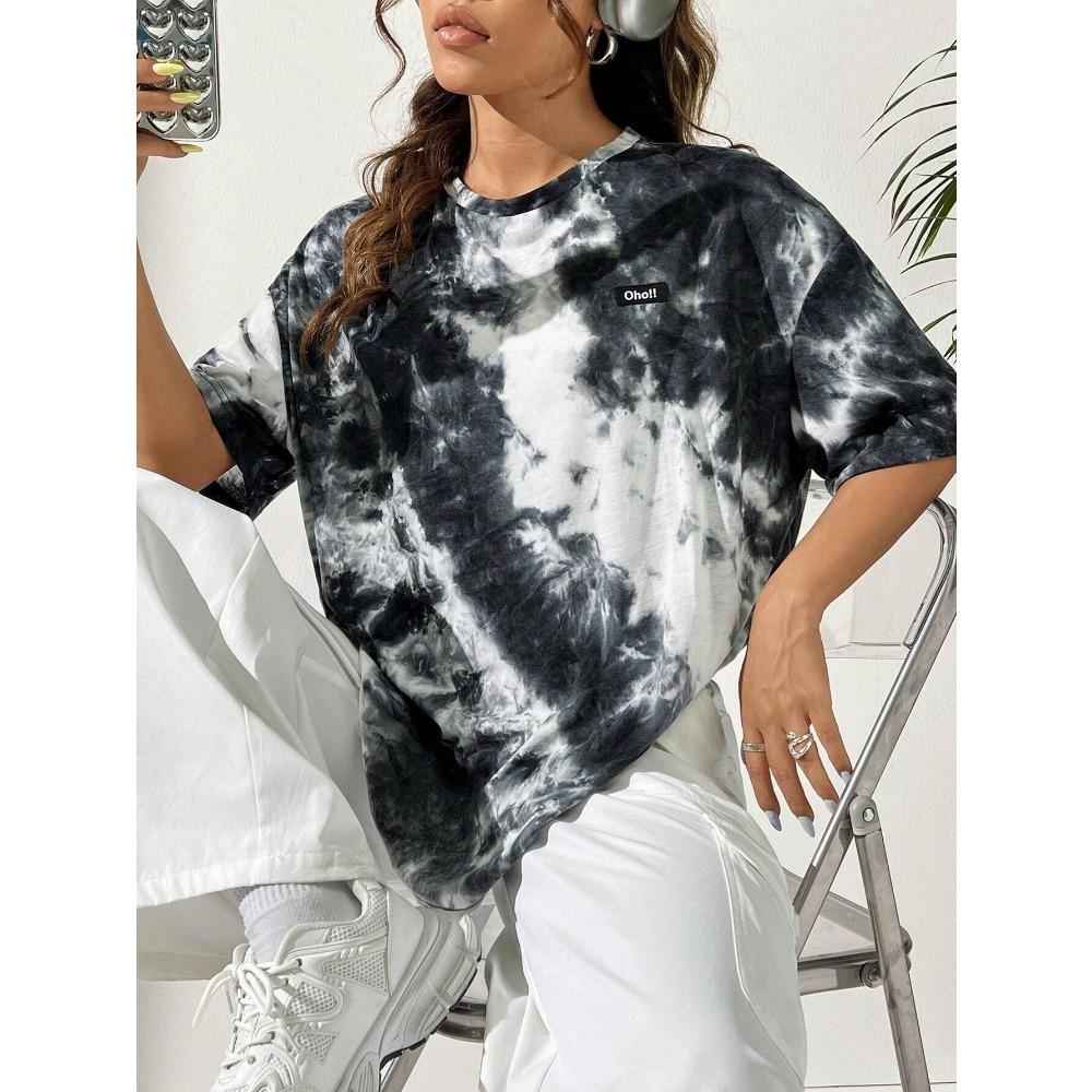 TrendyTie Dye Printed Женская футболка с коротким рукавом и 3D-принтом, свободная летняя повседневная футболка большого размера с круглым вырезом, женская одежда 3XL
TrendyTie Dye Printed Женская футболка с коротким рукавом и 3D-принтом, свободная летняя повседневная футболка большого размера с круглым вырезом, женская одежда 3XL