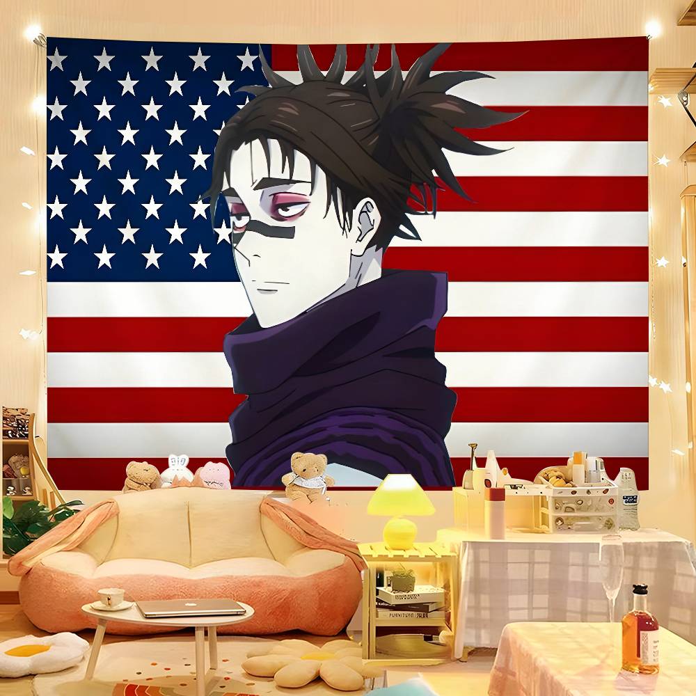 1pc Anime Satoru Gojo Tapestry Colorful Hippie Psychedelic Bar Living Room Study Bedroom Dorm Decor Aesthetic 74x94cm(29x37in)
1pc Anime Satoru Gojo Tapestry Colorful Hippie Psychedelic Bar Living Room Study Bedroom Dorm Decor Aesthetic 74x94cm(29x37in)
