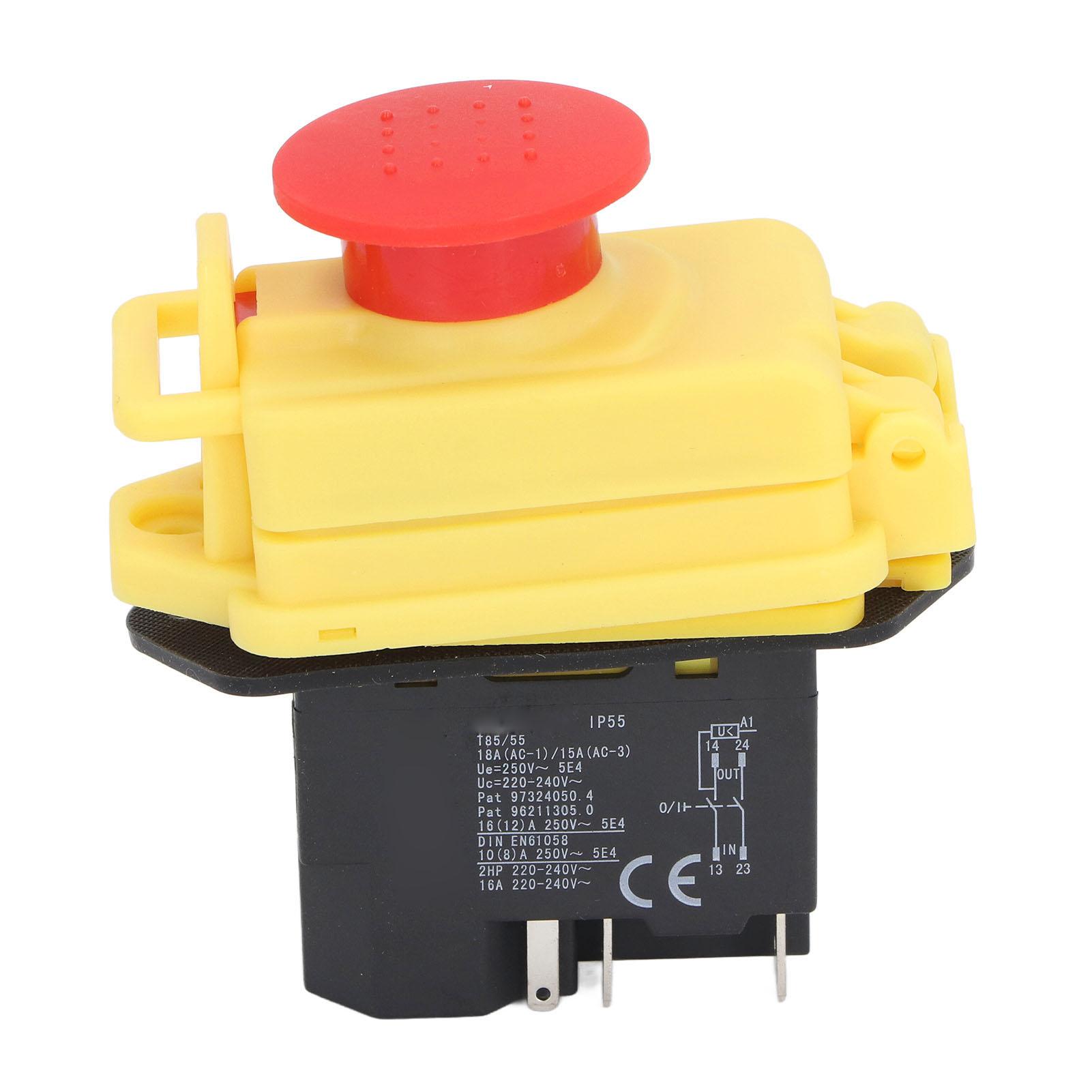 Electromagnetic Switch 4P 250V 18A IP55 Waterproof Industrial ON Off Switch for 7x12 7x14 0618 CJ18A
Electromagnetic Switch 4P 250V 18A IP55 Waterproof Industrial ON Off Switch for 7x12 7x14 0618 CJ18A