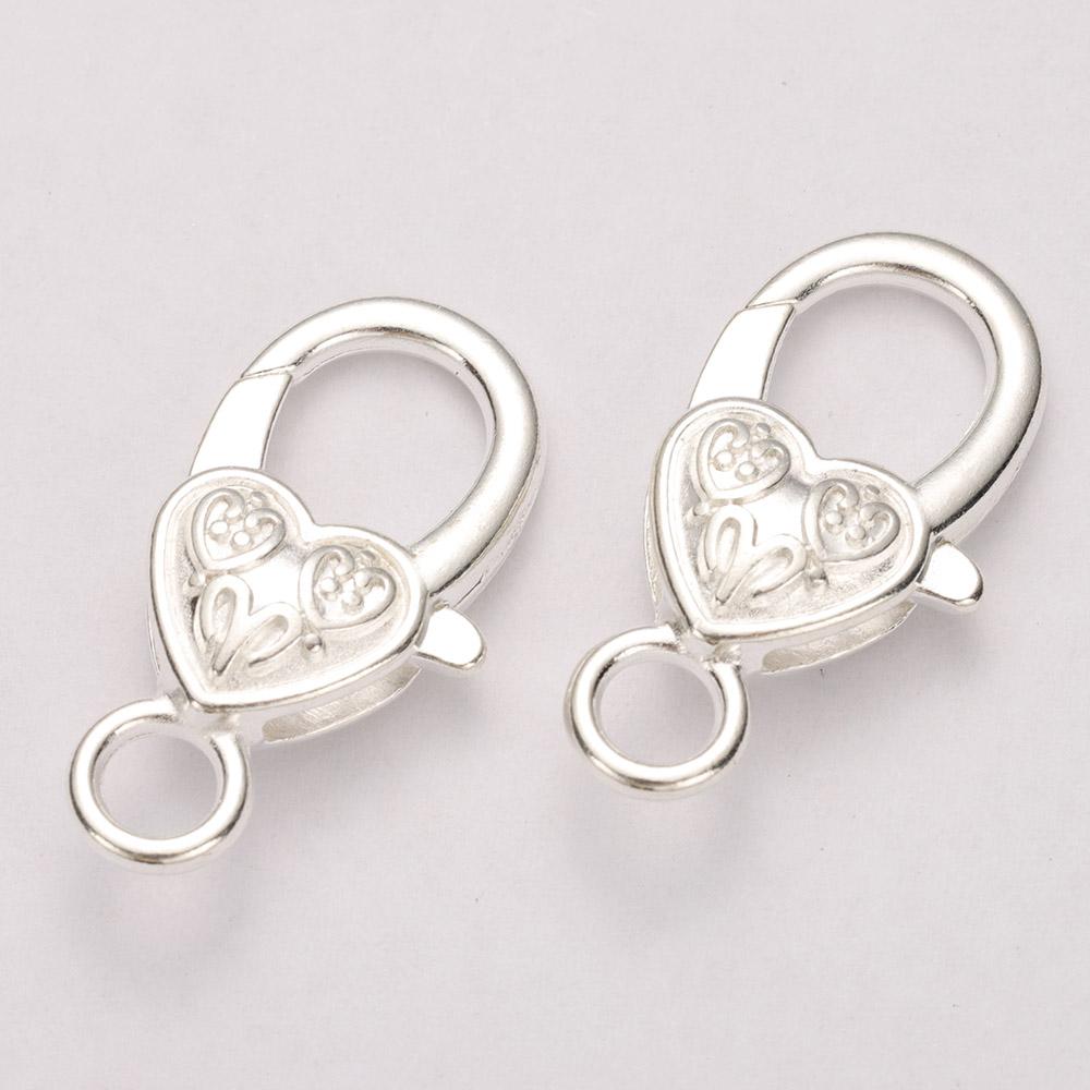10pcs/lot 26x15MM Lobster Clasp Hooks Heart Keychain Clasps Bracelet Chain Accessory for Jewelry Making Components Wholesale DIY срібний
10pcs/lot 26x15MM Lobster Clasp Hooks Heart Keychain Clasps Bracelet Chain Accessory for Jewelry Making Components Wholesale DIY срібний