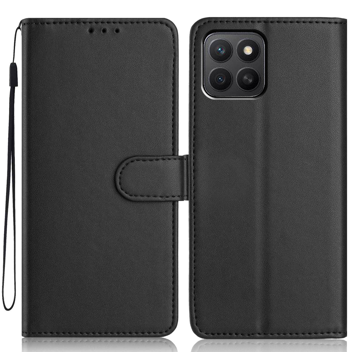 For Honor X8c 4G Wallet Case with Strap/Multiple Card Slots Solid Color Leather Stand Phone Cover
For Honor X8c 4G Wallet Case with Strap/Multiple Card Slots Solid Color Leather Stand Phone Cover