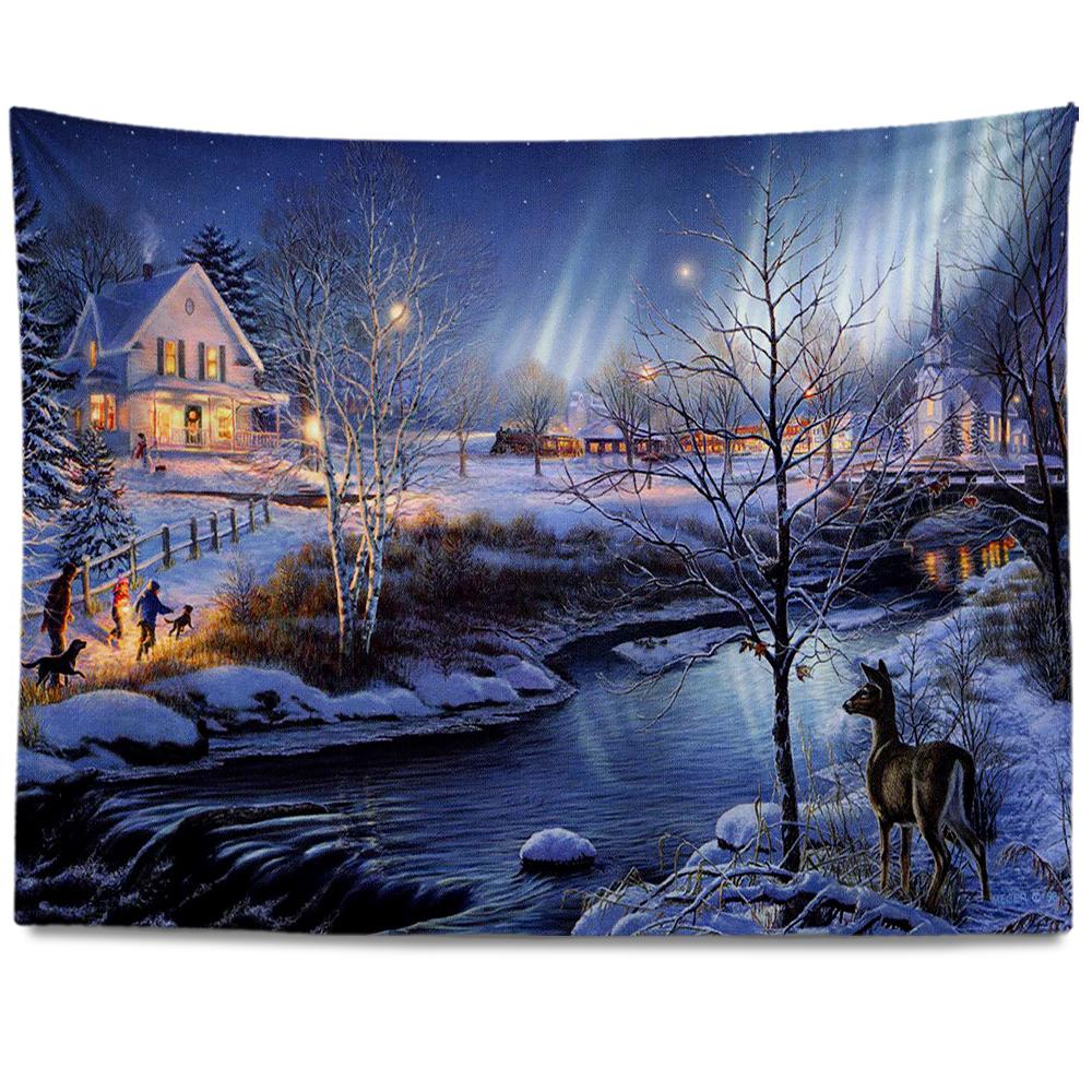 Christmas Tapestry Decoration Snow Pattern Home Decoration Christmas Large Background Cloth Decoration Beautiful Room Decor 74x94cm(29x37in)
Christmas Tapestry Decoration Snow Pattern Home Decoration Christmas Large Background Cloth Decoration Beautiful Room Decor 74x94cm(29x37in)