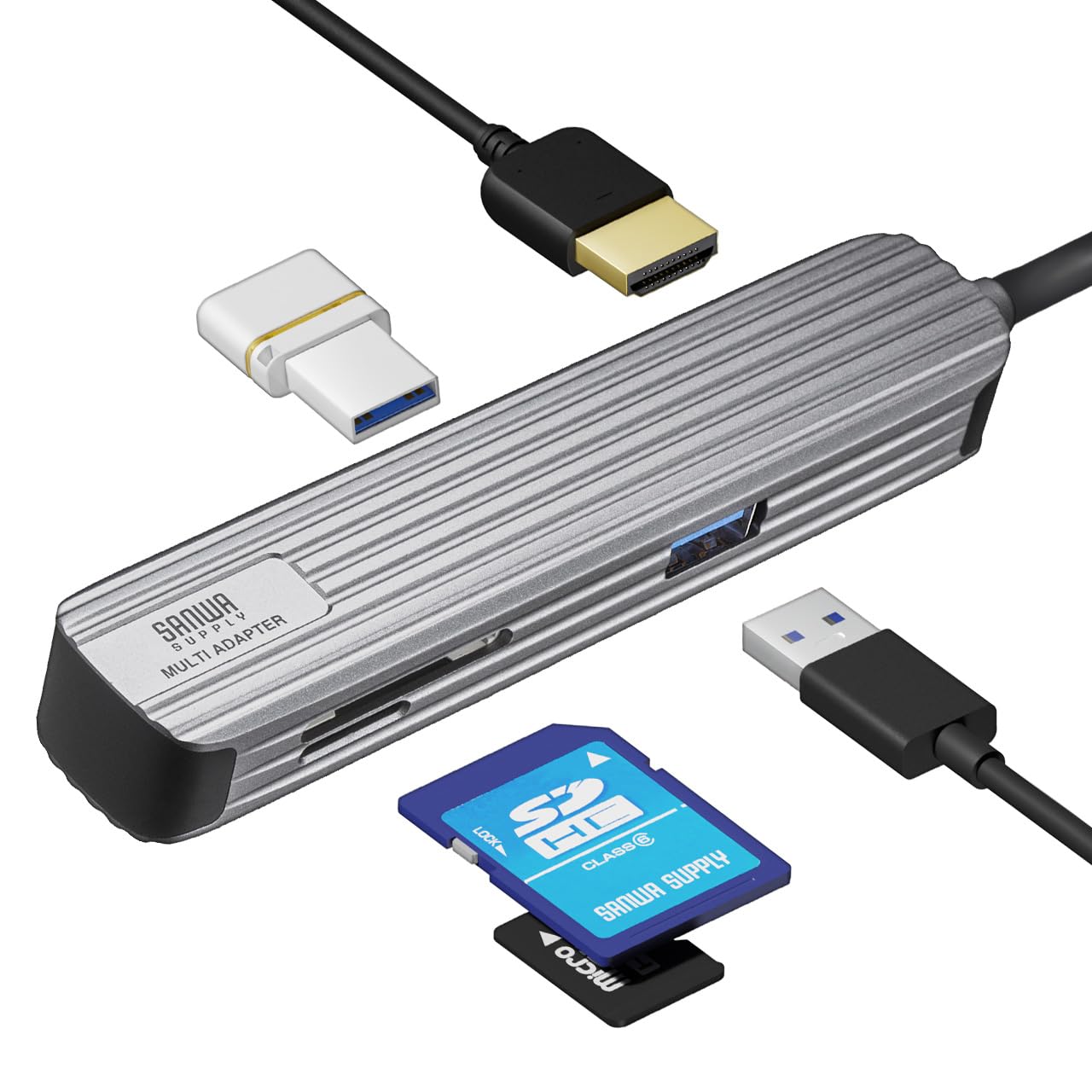 Sanwa Direct Docking Station HDMI 4K SD x 2 Bus Power Type-C / microSD/Type-A 400-HUBC10GM
Sanwa Direct Docking Station HDMI 4K SD x 2 Bus Power Type-C / microSD/Type-A 400-HUBC10GM