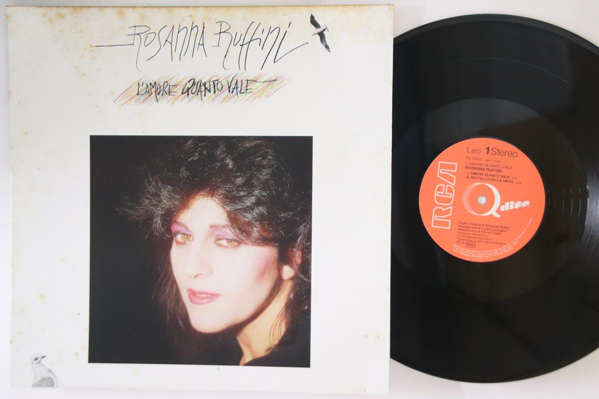 12inch Record ROSANNA RUFFINI - L amore Quanto Vale PG70323 RCA 1984 Italy Rock Used 
12inch Record ROSANNA RUFFINI - L amore Quanto Vale PG70323 RCA 1984 Italy Rock Used