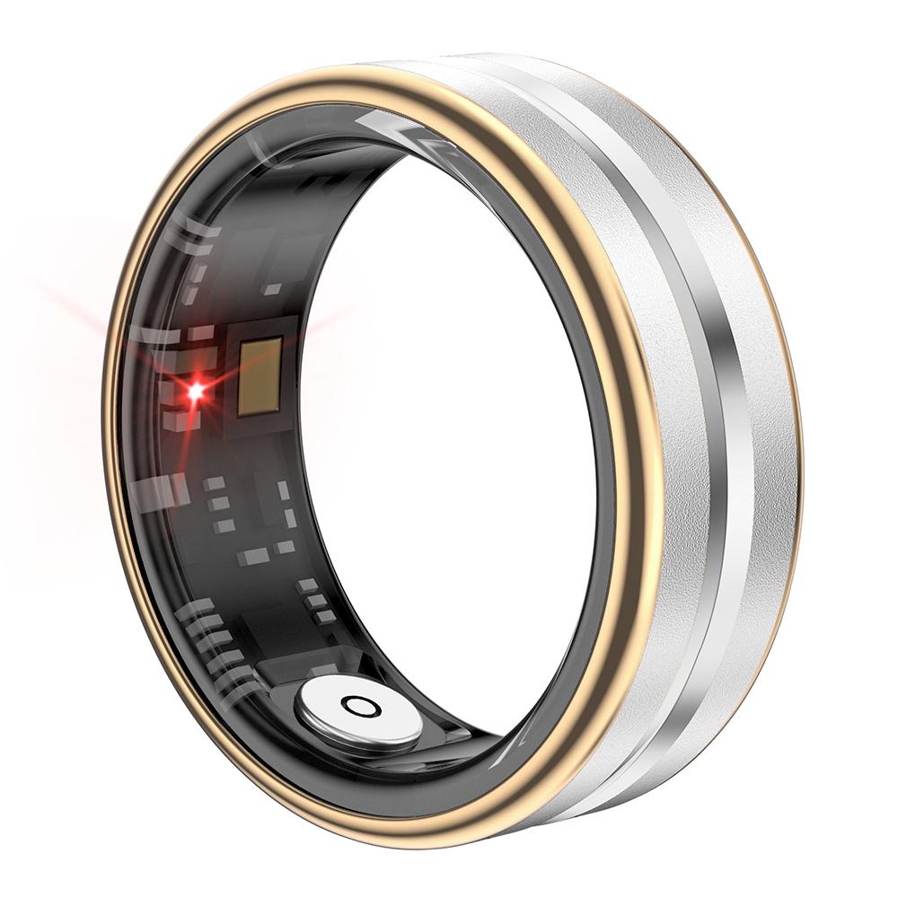 SR03 Ultra Thin Multi-Function Health Monitoring Smart Ring with Charging Case,Style B Gold Edge/Size 11
SR03 Ultra Thin Multi-Function Health Monitoring Smart Ring with Charging Case,Style B Gold Edge/Size 11