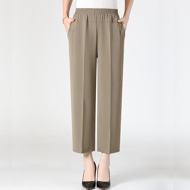 High-Waisted Elastic Cropped Pants: Loose-Fit Summer Casuals for Middle-Aged & Elderly Women 3XL хакі
High-Waisted Elastic Cropped Pants: Loose-Fit Summer Casuals for Middle-Aged & Elderly Women 3XL хакі